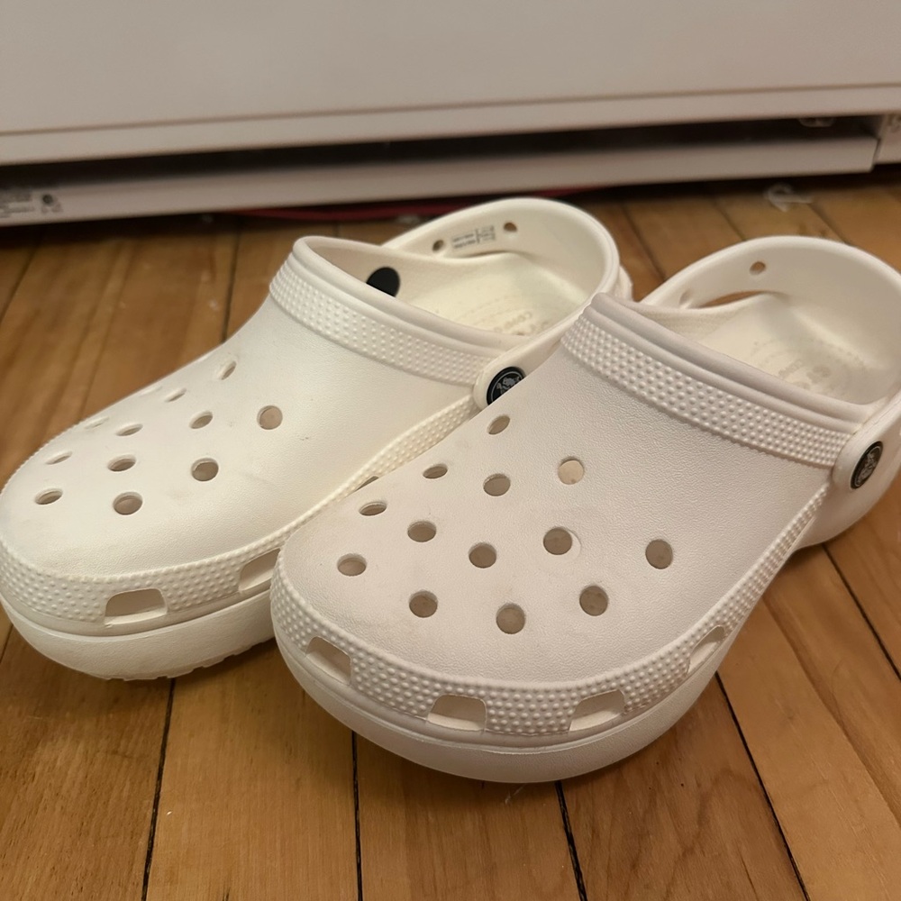 CROCS high sole white